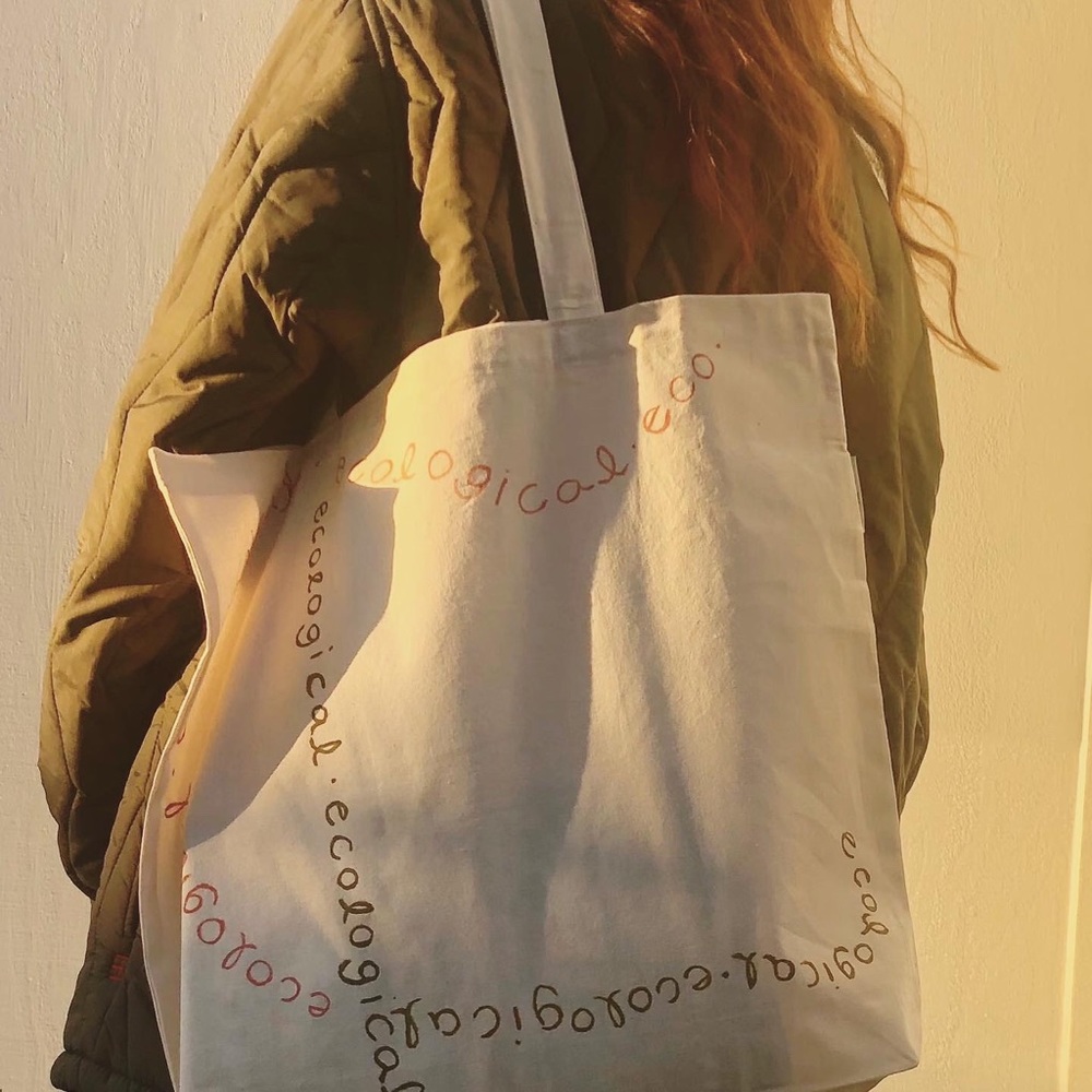 100% organic cotton tote bag